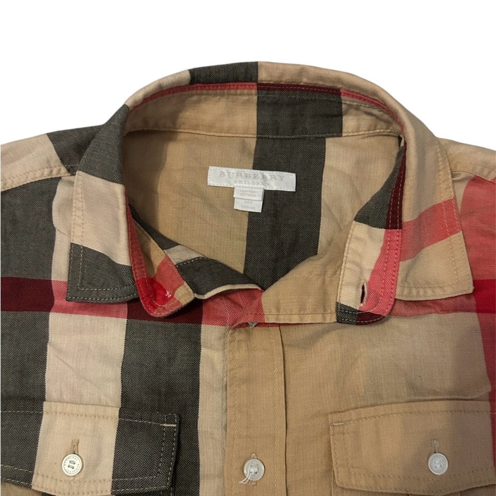 Burberry Children Button Up Shirt Girls Size 12 - Picture 2 of 6